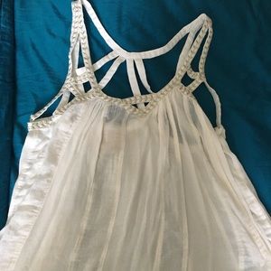 FINAL SALE 🎉 Vanessa Virginia White Strapy Top